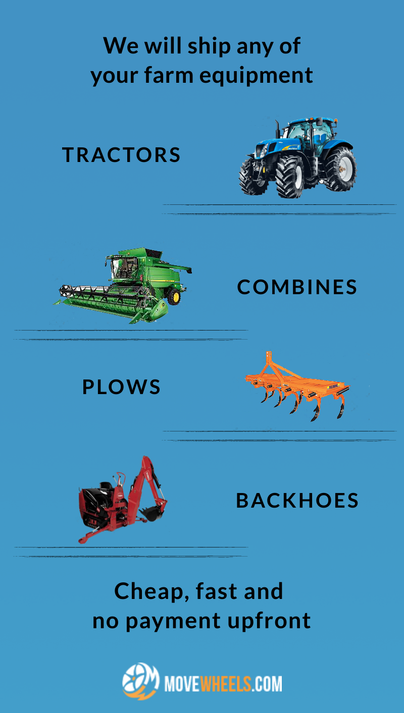 types of farm equipment we ship