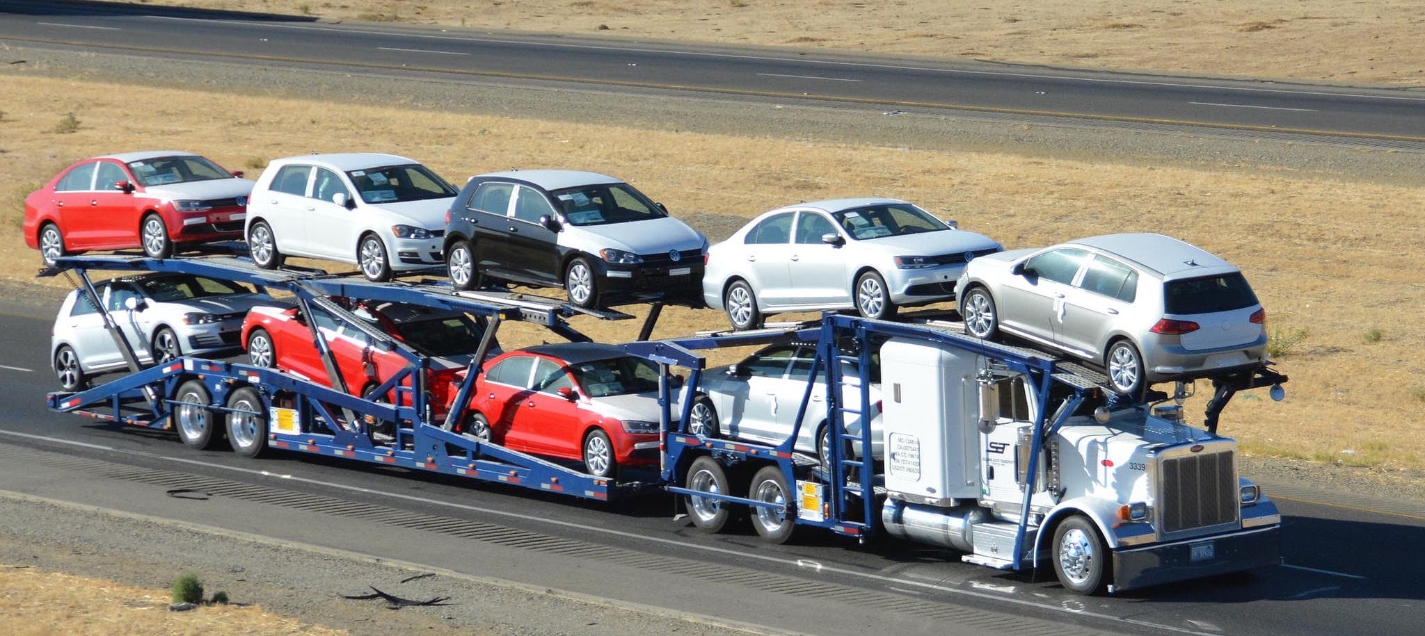 New York car shipping on a car hauler