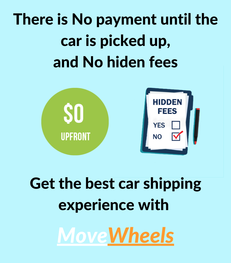 car shipping no payments upfront, no hidden fees