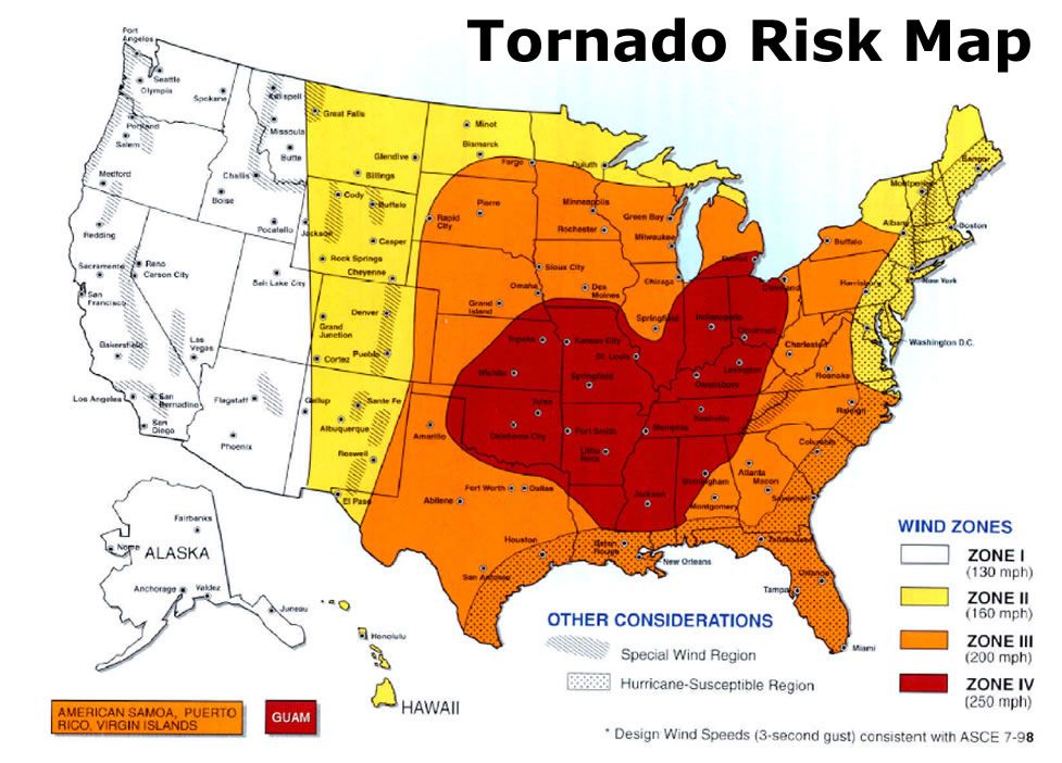 Tornado risk map in KS