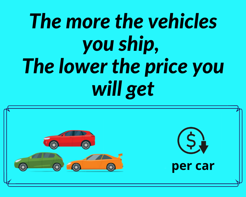 The more vehicles The lower price