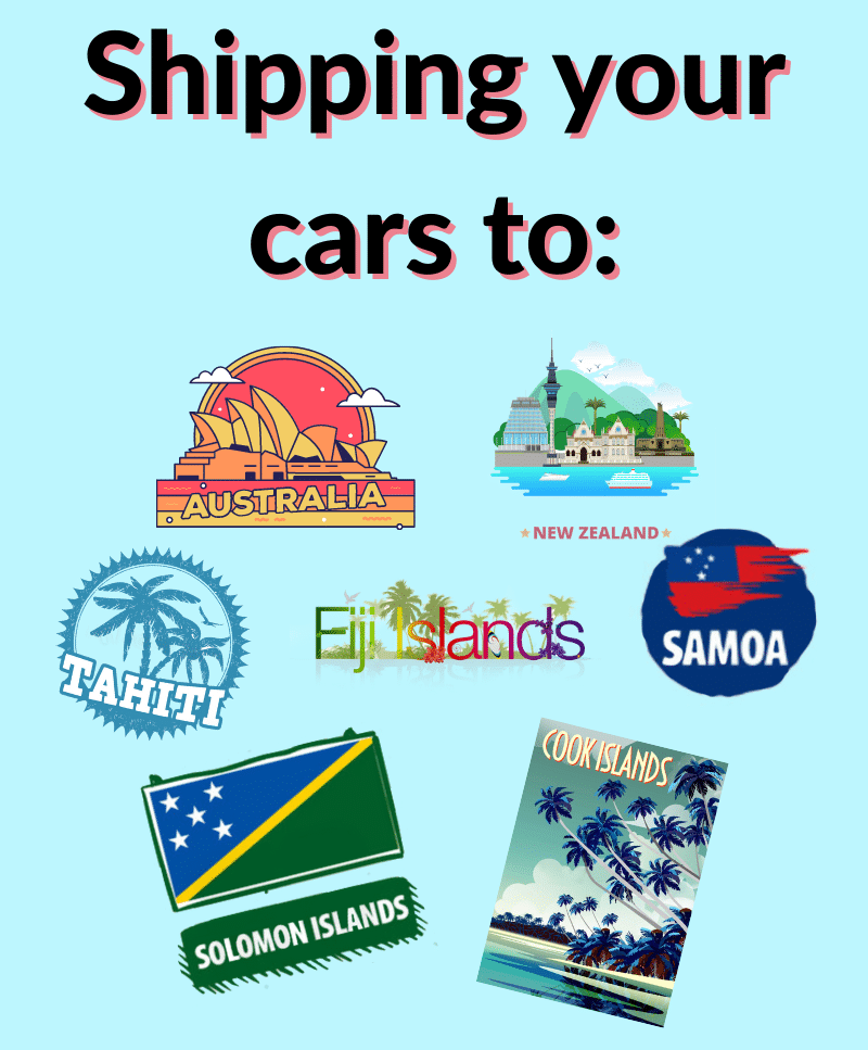 Cost to ship a vehicle to ports in the South Pacific