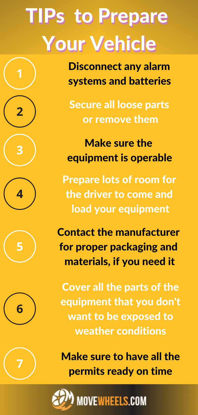 TIPs to Prepare Your Vehicle for the shipping process