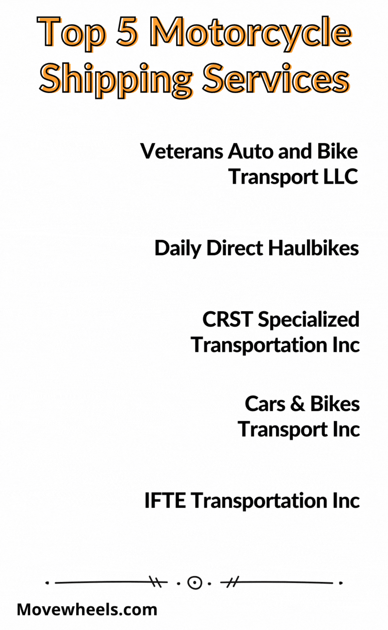 Top best motorcycle shipping companies