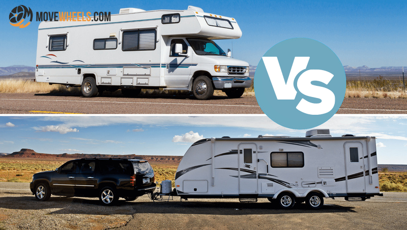 RV or travel trailer transportation 