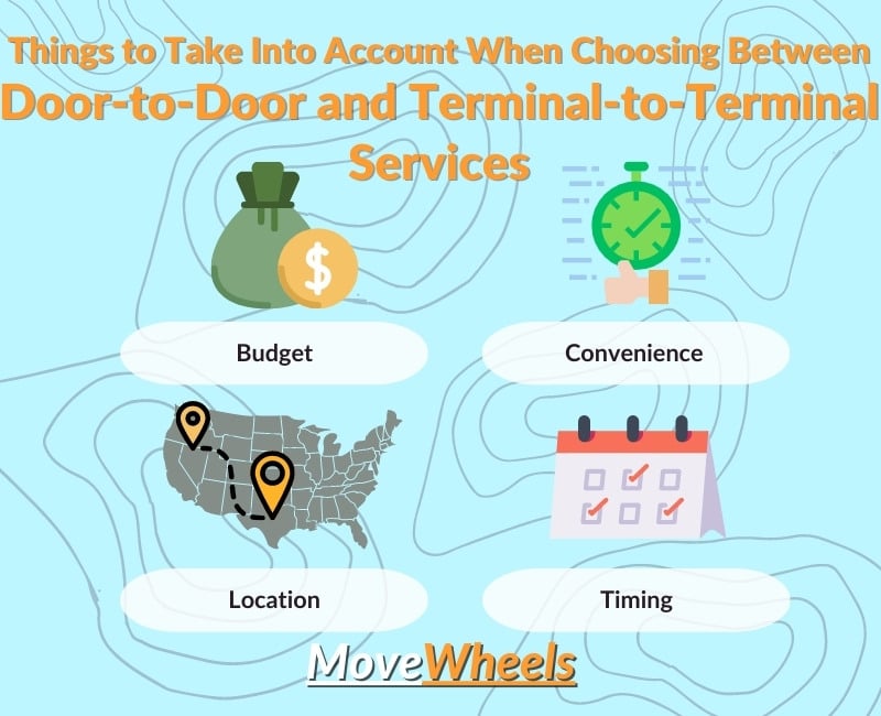 Key factors to weigh when deciding between door-to-door and terminal-to-terminal services