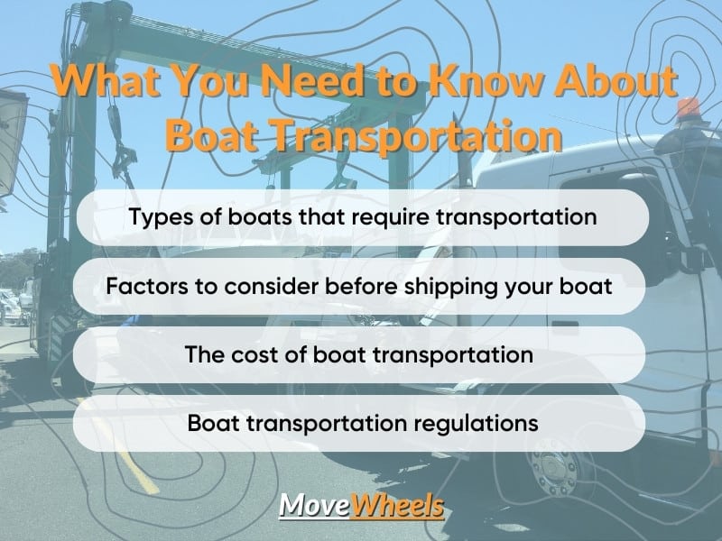 Boat transportation: What you need to know