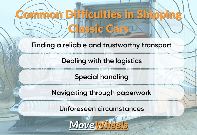 Common hurdles in shipping classic cars