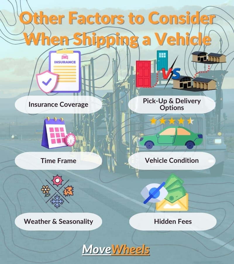 other factors to consider while transporting a vehicle
