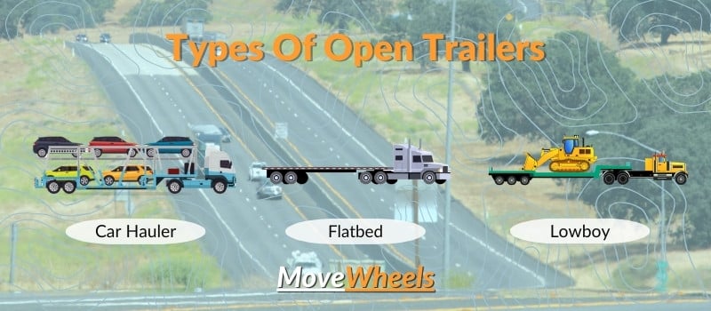 Open Trailers for vehicle transportation